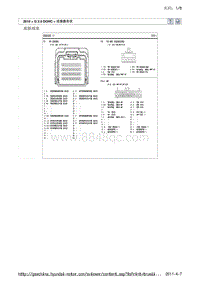 现代ix35 G2.0 DOHC电路图-底板线束