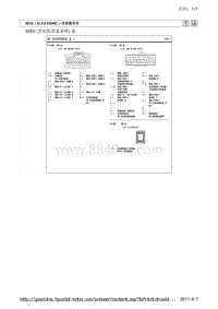 现代ix35 G2.0 DOHC电路图-EMS 发动机管理系统 盒