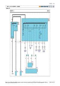 2011现代ix35 G2.4电路图-电源分布