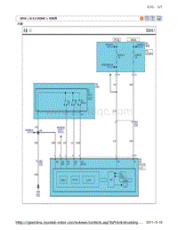 2010现代ix35 G2.4电路图-天窗