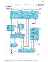 2010现代ix35 G2.4电路图-转向灯和危险警告灯