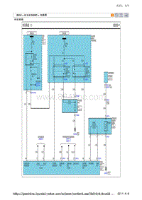 现代ix35 G2.0 DOHC电路图-冷却系统