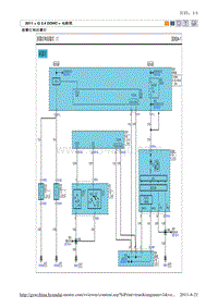 2011现代ix35 G2.4电路图-前雾灯和后雾灯