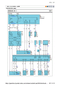 2010现代ix35 G2.4电路图-防抱死制动系统 ABS 