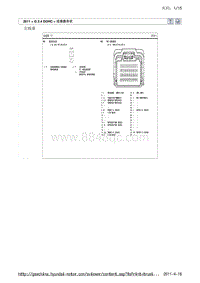 2011现代ix35 G2.4电路图-连接器形状