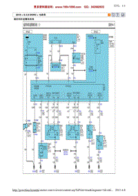 现代ix35 G2.0 DOHC电路图-遥控和防盗警报系统