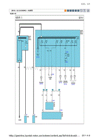 现代ix35 G2.0 DOHC电路图-电源分布