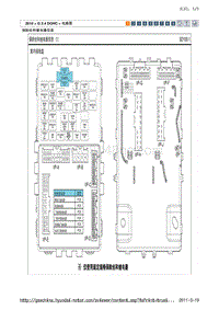 2010现代ix35 G2.4电路图-保险丝和继电器信息