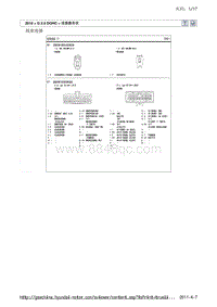 现代ix35 G2.0 DOHC电路图-线束连接