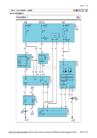2011现代ix35 G2.4电路图-转向灯和危险警告灯