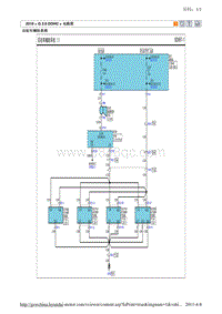 现代ix35 G2.0 DOHC电路图-后驻车辅助系统