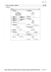 现代ix35 G2.0 DOHC电路图-座椅线束