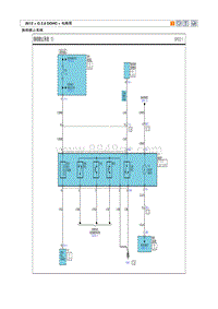 2012现代ix35 G2.0电路图-换档锁止系统