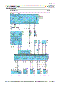 2011现代ix35 G2.4电路图-防抱死制动系统 ABS 