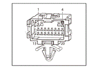 2021小鹏G3电路图-FBBDR2-前舱线束对接插头