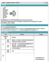 2009悦动DTC-C1207 左后轮速传感器范围性能间歇故障