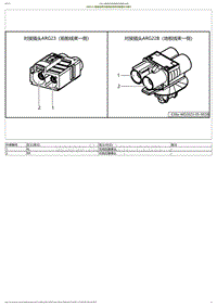 2023小鹏P7i电路图-ARG23-前舱线束对接地板线束对接插头方案A