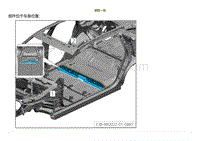 2022小鹏G9车身-前横梁下加强板总成-装配一览