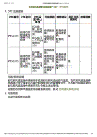 2023小鹏G6诊断-右吹脚风道温度传感器故障P150311 P150315