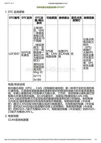 2023小鹏G6诊断-与转向器总成通信故障U2F3E87