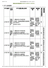 2023小鹏G6诊断-雨量光线传感器故障U18E187 U18E101 U18E104.._