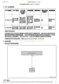 2023小鹏G6诊断-后泊车摄像头故障C140A13 C140A96