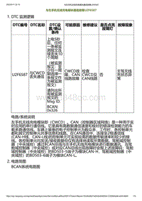 2023小鹏G6诊断-与左手机无线充电模块通信故障U2F6587