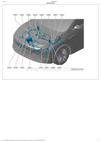 2023小鹏G6电路图-前舱线束接地点图