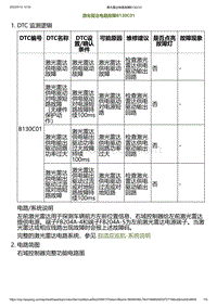 2023小鹏G6诊断-激光雷达电路故障B130C01