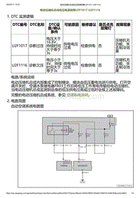 2023小鹏G6诊断-电动压缩机总成低压电源故障U2F1017 U2F1116