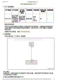 2023小鹏G6诊断-安全气囊硬线信号故障B1A1D11