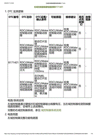 2023小鹏G6诊断-右域控制器唤醒电路故障B171401