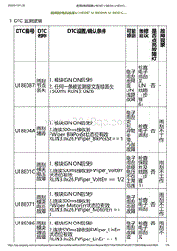 2023小鹏G6诊断-前雨刮电机故障U18E087 U18E04A U18E01C.._