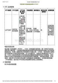 2023小鹏G6诊断-与电动尾门控制器通信故障U2F5987