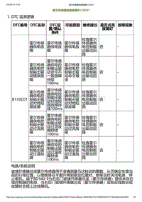 2023小鹏G6诊断-霍尔传感器电路故障B133C01