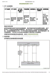 2023小鹏G6诊断-前风挡玻璃加热故障C140095