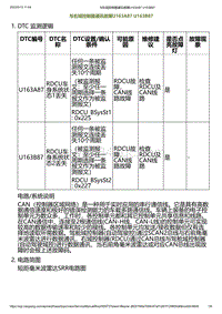 2023小鹏G6诊断-与右域控制器通讯故障U163A87 U163B87