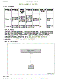 2023小鹏G6诊断-右泊车摄像头故障C140C13 C140C96