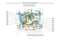 雷克萨斯LS460电路图-发动机舱中零件的位置 1URFSEL-P4