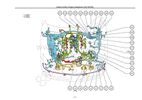 雷克萨斯LS460电路图-发动机舱中零件的位置 1URFSEL-P1