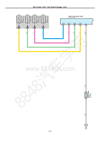 雷克萨斯LS460电路图-后视镜加热器 后窗除雾器-LHD