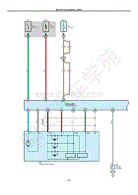 雷克萨斯LS460电路图-电动驻车制动器-RHD