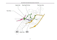 雷克萨斯LS460电路图-座椅线束 RearSeatOPL-W