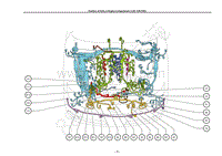 雷克萨斯LS460电路图-发动机舱中零件的位置 1URFSEL-P3