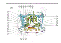 雷克萨斯LS460电路图-发动机舱中零件的位置 1URFSEL-P2