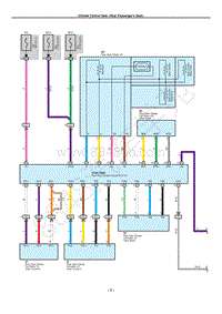 雷克萨斯LS460电路图-气候控制座椅 后排乘客座椅