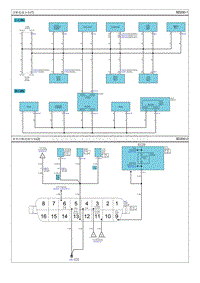 2013现代iX35 G2.4电路图-诊断连接分布