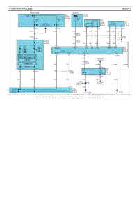 2012现代iX35 G2.0NU电路图-分动器控制系统 TCCS 