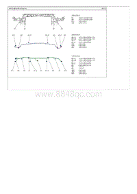 2017现代iX35 G2.0电路图-保险杠 前端模块线束