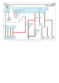 2015现代iX35 G2.0电路图-倒车灯